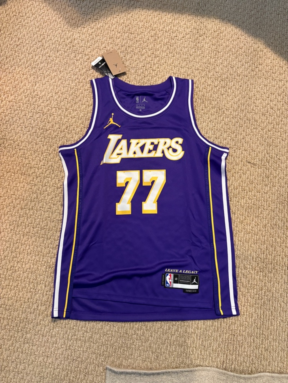 Nike Los Angeles Lakers Purple & Gold #77 Luka Doncic NBA Jersey